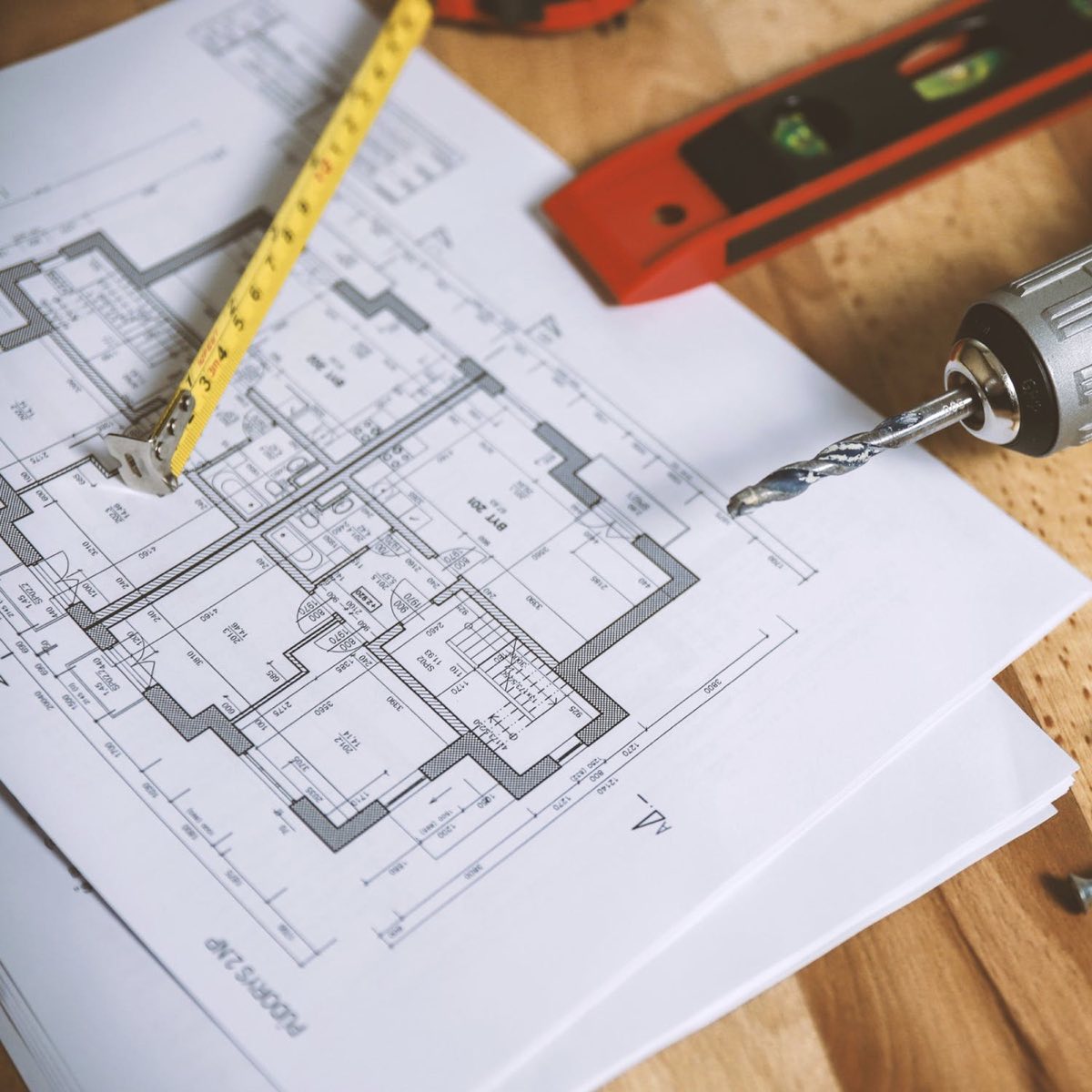 Architectural plans printed large format