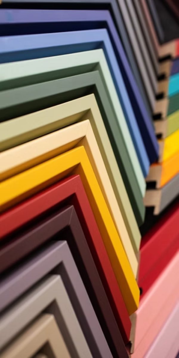 Mount board and moulding samples